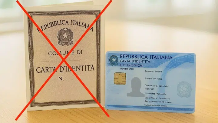Scadenza delle carte d'identità rilasciate su modello cartaceo